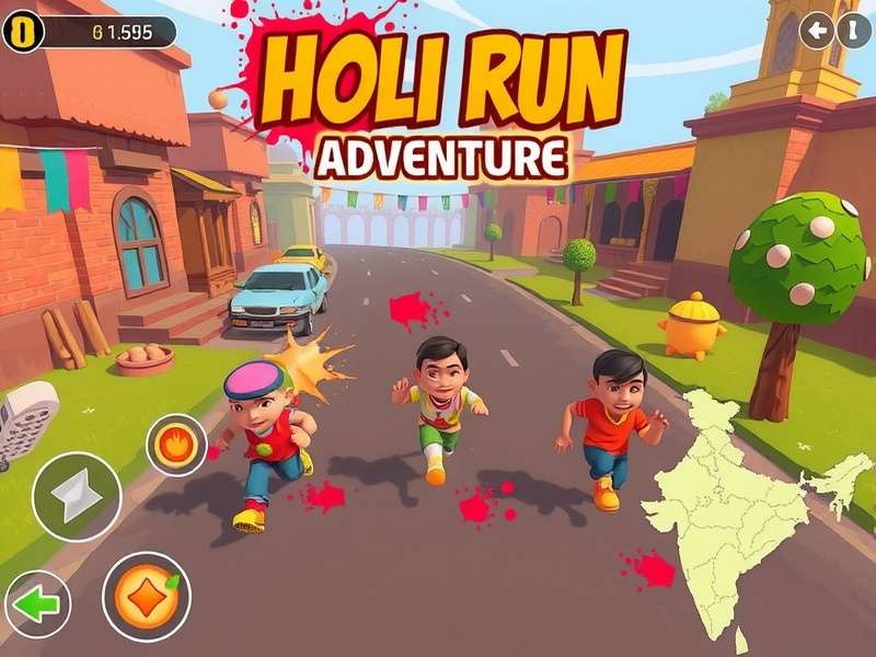 Holi Run Adventure popularity map across Indian states